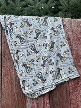 Load image into Gallery viewer, Rodeo cowboy Bamboo small baby blanket