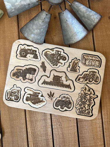 Tractor kids puzzle