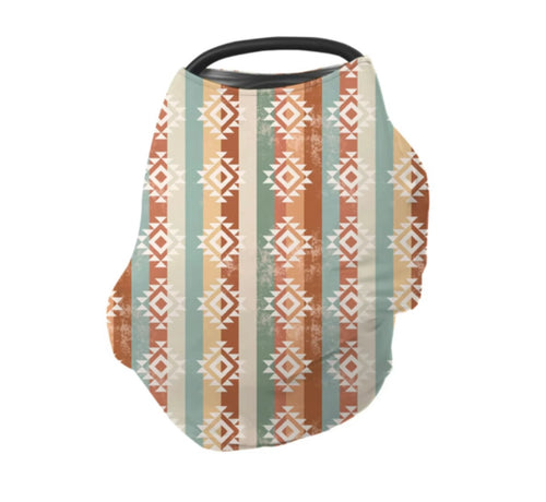 Pastel AztecCar seat multi use cover
