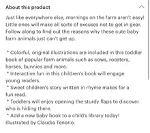 Load image into Gallery viewer, Mornings on the farm kids book