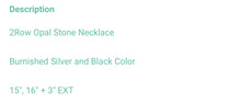 Load image into Gallery viewer, Black opal necklace