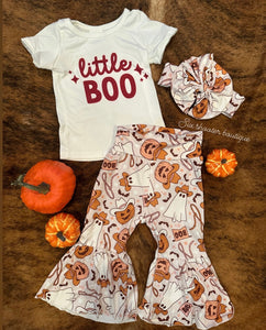 Little boo bell bow set (sale)