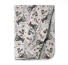 Load image into Gallery viewer, Rodeo cowboy Bamboo small baby blanket