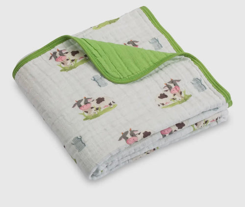 Moo moo baby /toddler Muslin blanket