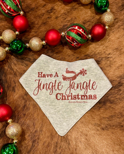 Have a jingle jangle Christmas baby bandanna