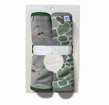 Load image into Gallery viewer, Mallards and camo baby burp cloth set