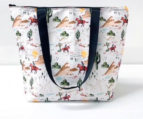 Western large cooler tote bag