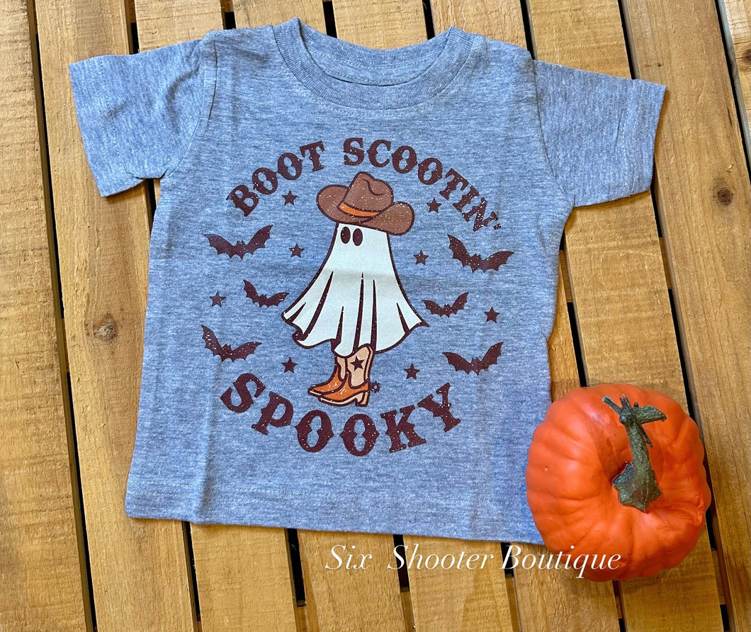 Boot scooting spooky kids tee