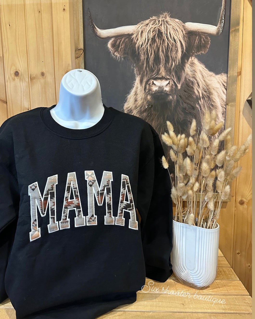 Mama Pendleton crewneck sweatshirt