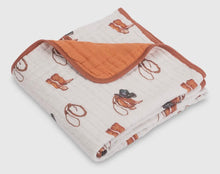 Load image into Gallery viewer, Life is better in boots baby/ toddler muslin blanket