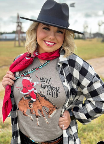 Bronc Santa tee (sale)