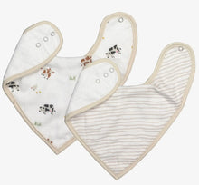 Load image into Gallery viewer, Cow baby bib set