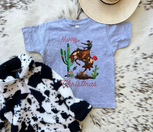Merry Christmas bronc tee (sale)