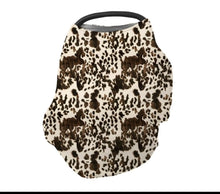 Load image into Gallery viewer, Cowprint multi use car seat cover