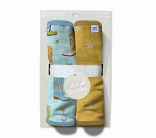 Load image into Gallery viewer, Cowboy boots &amp; stars baby burp cloth