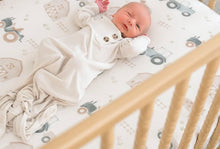 Load image into Gallery viewer, Farm house tractor fitted crib sheet