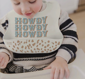 No drip silicone howdy bib