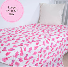 Load image into Gallery viewer, Let’s go girls baby muslin swaddle blanket