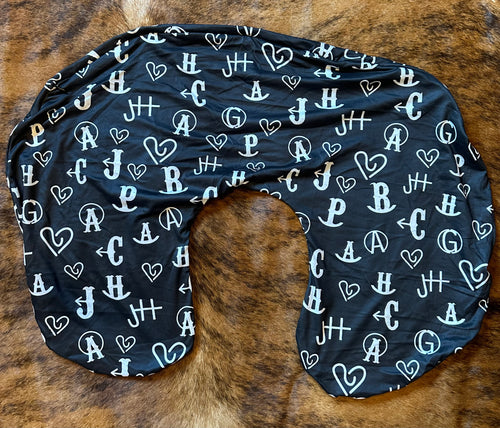 Black brands baby boppy pillow cover
