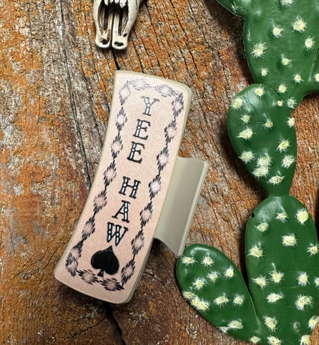 Yeehaw hair claw clip (sale)