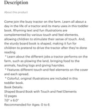Load image into Gallery viewer, Busy tractor kids book