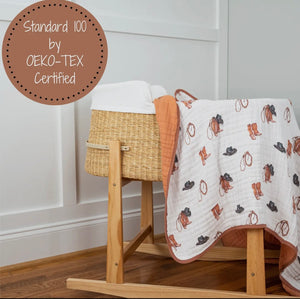 Life is better in boots baby/ toddler muslin blanket