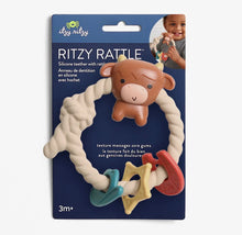 Load image into Gallery viewer, Highlander cow silicone teether rattle