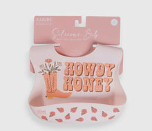 Load image into Gallery viewer, Howdy honey baby no drip bib