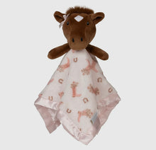 Load image into Gallery viewer, Blooming boot horse baby security blanket