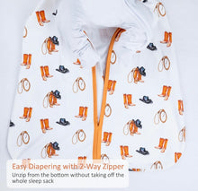 Load image into Gallery viewer, Organic cotton better in boots baby sleep sack
