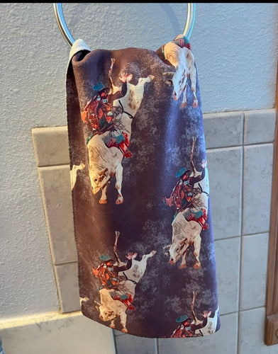 Bullrider hand towel