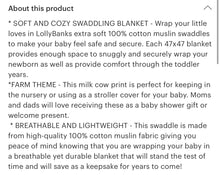Load image into Gallery viewer, Moo moo baby swaddle blanket