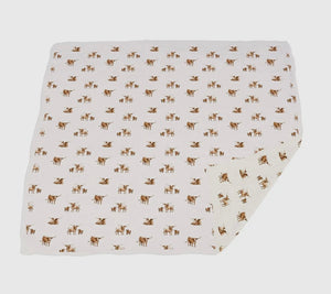 Longhorn baby bamboo blanket