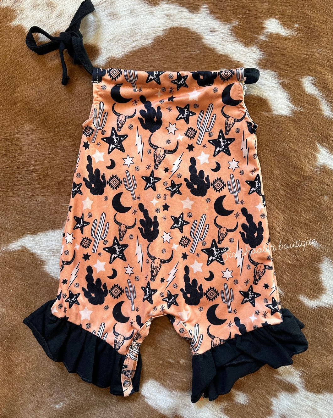 Cowgirl vibes baby romper (sale)