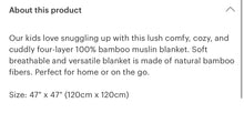 Load image into Gallery viewer, Wild horses bamboo baby blanket