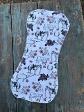 Load image into Gallery viewer, Cowgirl life baby burp cloth