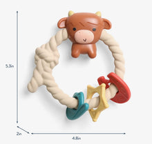 Load image into Gallery viewer, Highlander cow silicone teether rattle