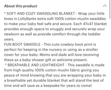 Load image into Gallery viewer, Life is better in boots muslin swaddle blanket