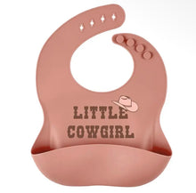 Load image into Gallery viewer, Little cowgirl no drip baby bib