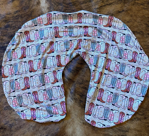 Cowgirl boots baby boppy pillow cover