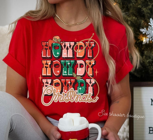 Howdy howdy Christmas tee (sale)