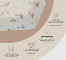 Load image into Gallery viewer, Farm house tractor fitted crib sheet