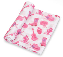 Load image into Gallery viewer, Let’s go girls baby muslin swaddle blanket