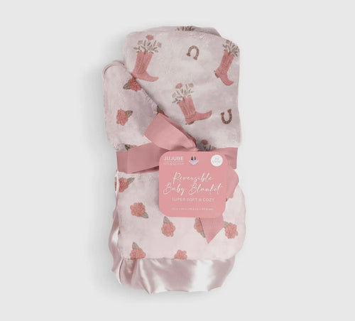 Blooming boot baby blanket