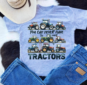 You can never have to many tractors kids tee