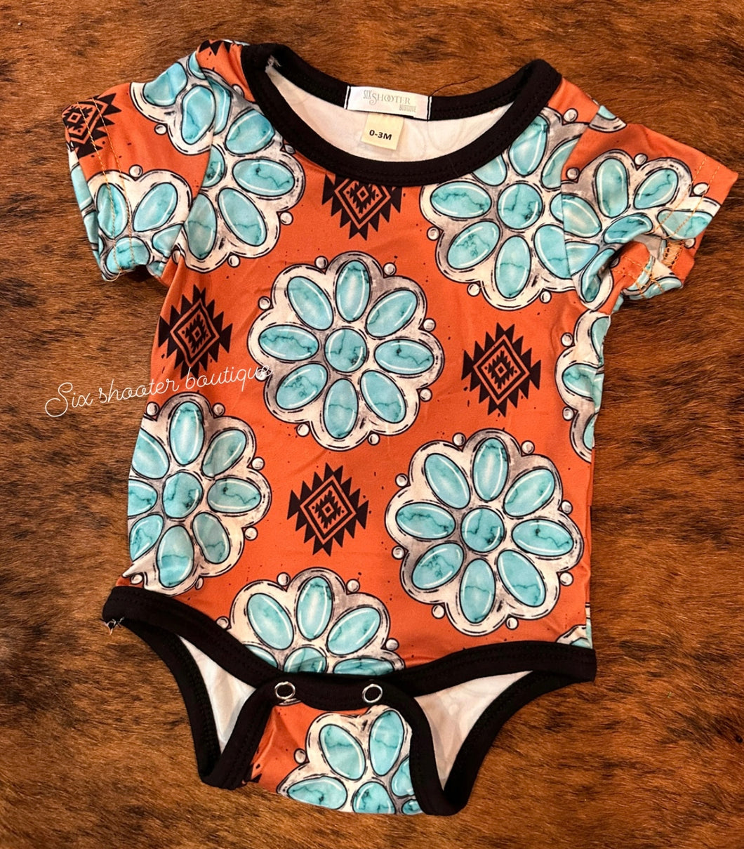 Concho baby onesie