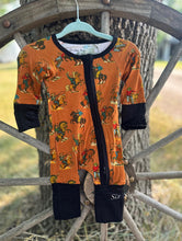 Load image into Gallery viewer, Bronc buster bamboo baby sleeper