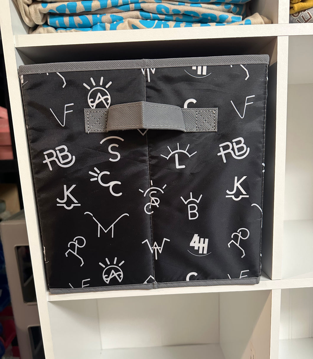 Black brands storage bin