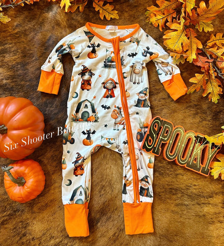 Halloween on the farm baby sleeper