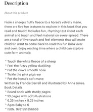 Load image into Gallery viewer, Farm animals touch and feel book